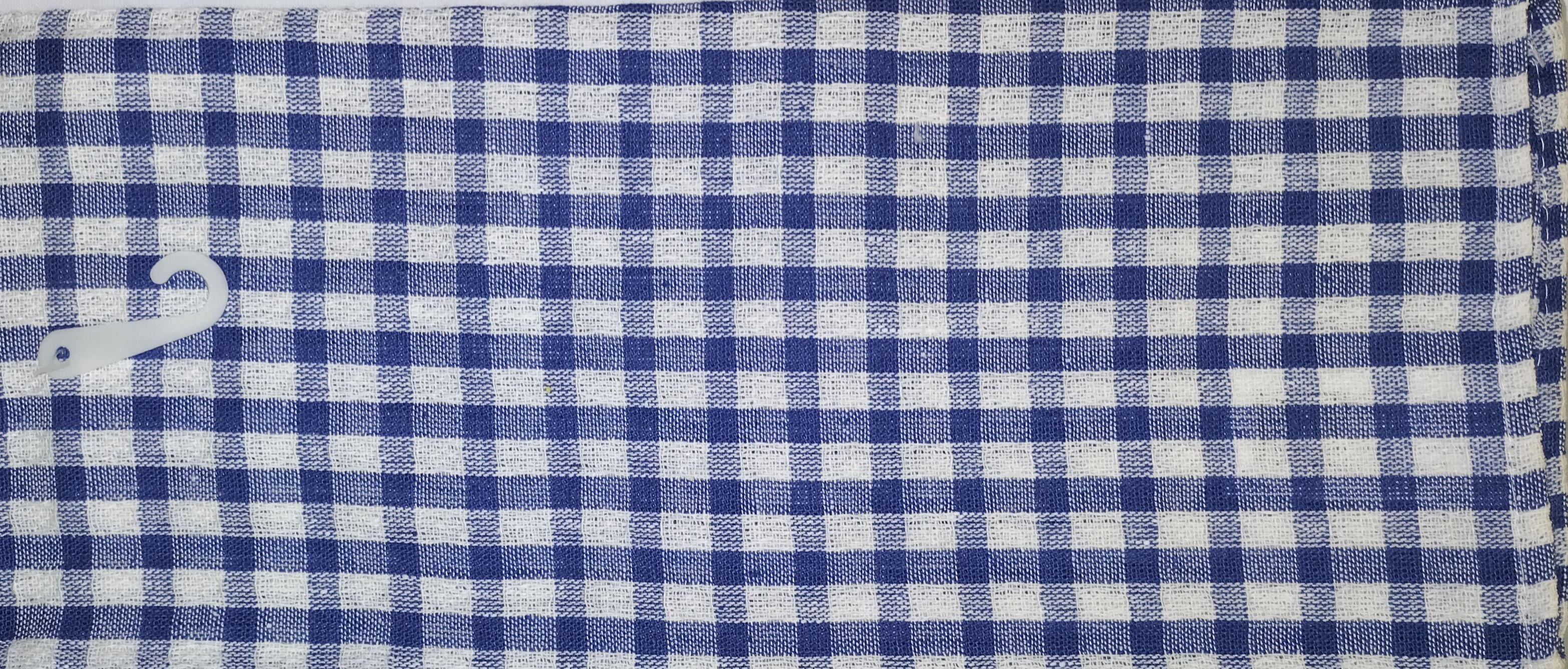 Tea Towel Checked 45x70cm Blue  ONLY 5 LEFT